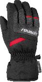 Перчатки горнолыжные REUSCH Bennet R-Tex XT Junior Black/Black Melange/Fire Red