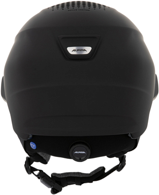 Превью  Шлем горнолыжный ALPINA Alto Qv Black Matt/Cobalt Geen (A9237-32)