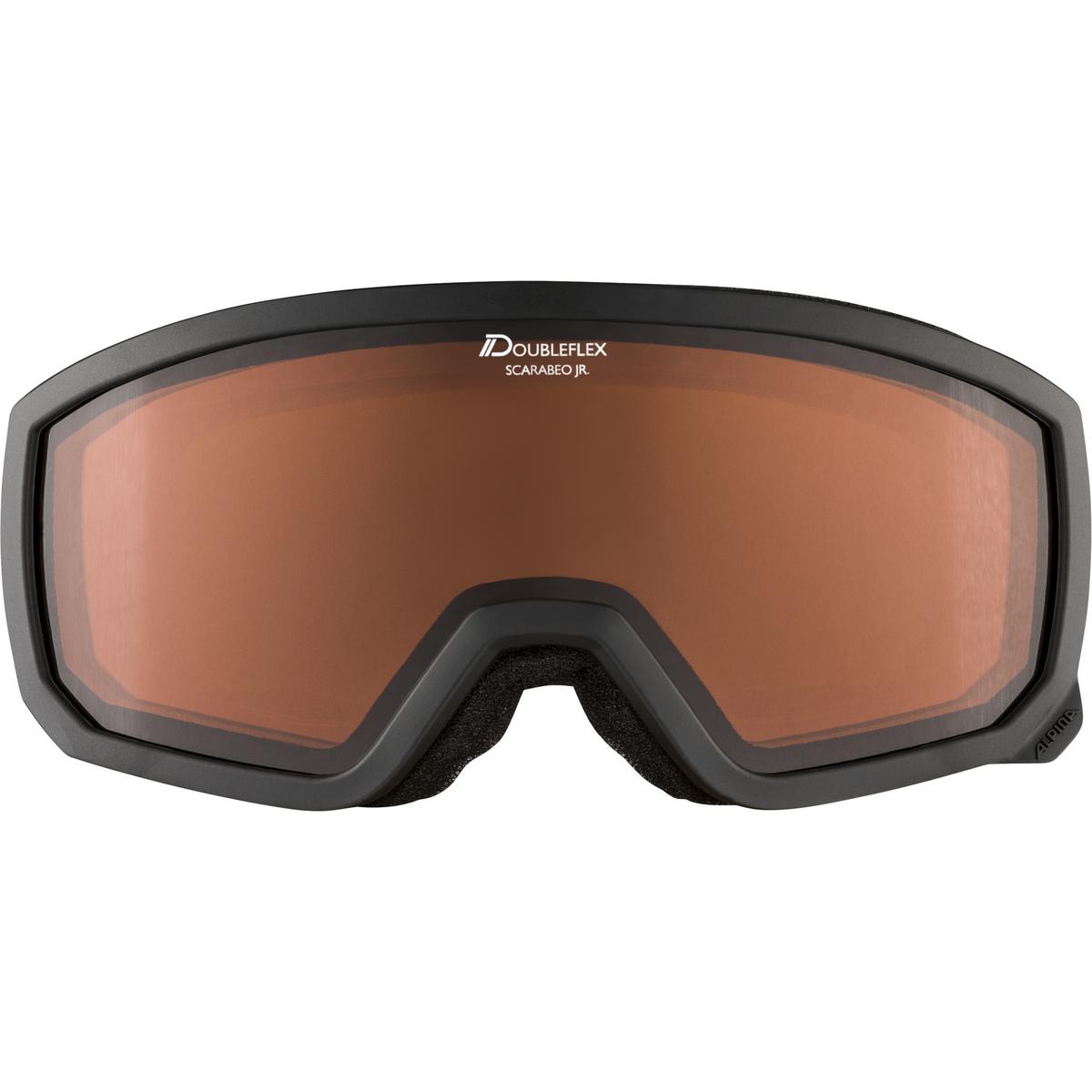 Превью Горнолыжная маска ALPINA Scarabeo Jr Black Matt/Orange (A7258131)