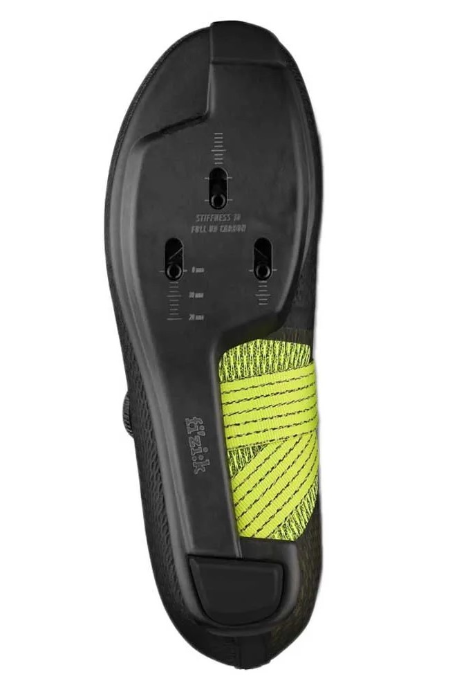 Превью Велообувь Велоботинки шоссейные FIZIK Vento Stabilita Carbon Black/Yellow Fluo