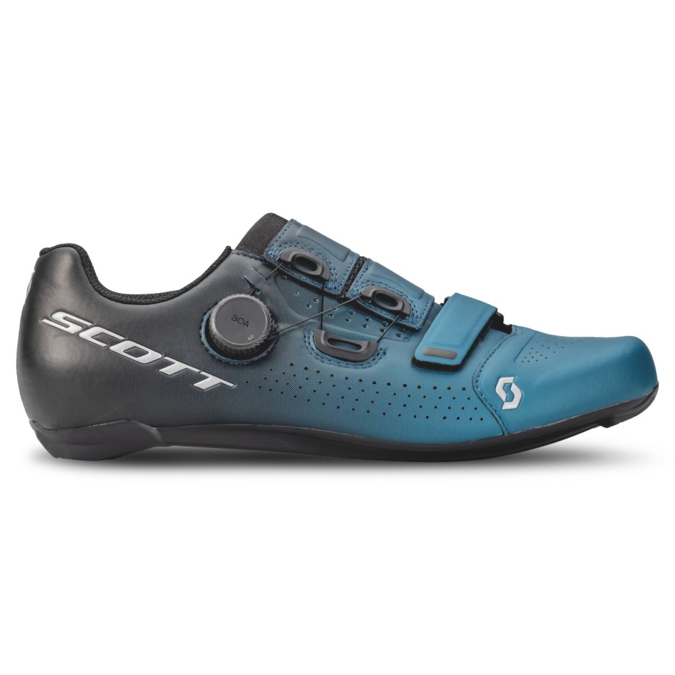 Превью Велообувь Велоботинки шоссейные SCOTT Road Team Boa Black Fade/Metallic Blue