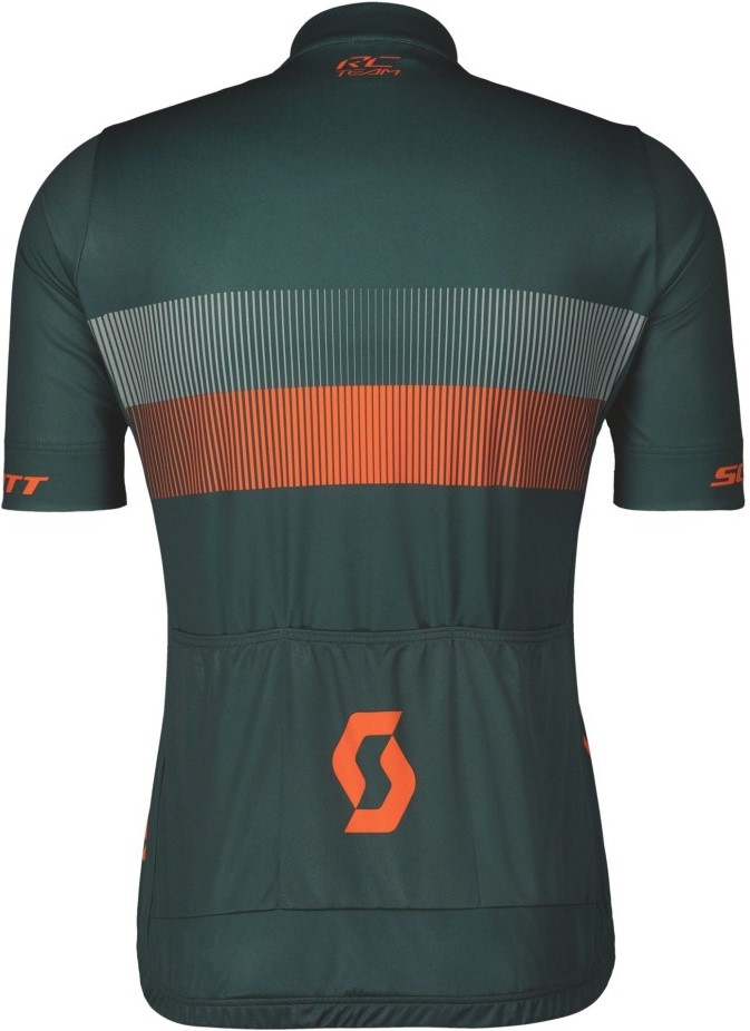 Превью Велоджерси с коротким рукавом SCOTT RC Team 10 Aruba Green/Braze Orange