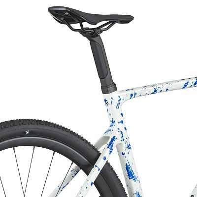 Превью Карбоновый гравийный велосипед Велосипед SCOTT Addict Gravel 30 (2026) White/Splatter Blue