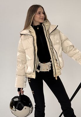 Превью Женская горнолыжная куртка Куртка горнолыжная HIGH SOCIETY Madison Cream