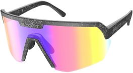 Превью Велоочки SCOTT Sport Shield Marble Black, Линзы: Teal Chrome (281188-7283272)