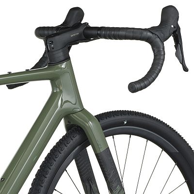 Превью Карбоновый велосипед Велосипед SCOTT Addict Gravel 40 (2026) Wenge Green