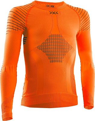 Превью  Термофутболка X-BIONIC Invent 4.0 Round Neck LG SL Jr Sunset Orange/Anthracite