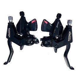 Превью Комплект манеток SHIMANO Altus ST-M310 3/8 sp с тормозными ручками