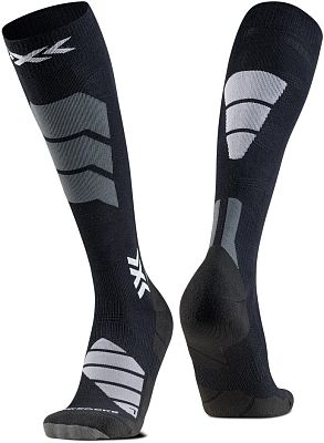 Превью Носки Носки горнолыжные X-SOCKS Ski Expert Silk Merino OTC Black/Light Grey