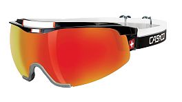 Превью Визор лыжный CASCO Spirit Carbonic Black/Red Swiss Edition (07.4928)
