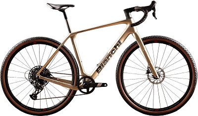 Превью Карбоновый гравийный велосипед Велосипед BIANCHI Arcadex Comp GRX 610/822 1x12sp (2025)