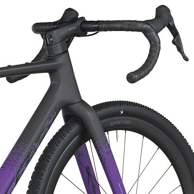Превью Карбоновый гравийный велосипед Велосипед SCOTT Addict Gravel 20 (2026) Carbon Black/Indigo Purple