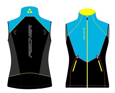 Превью  Жилет лыжный FISCHER Softshell W Бирюзовый