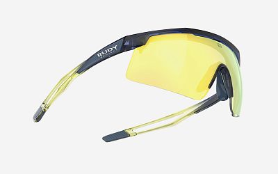 Превью  Велоочки RUDY PROJECT Turbolence Crystal Blue/Apple Green, Линзы: Multilaser Yellow (SP890502-0000)