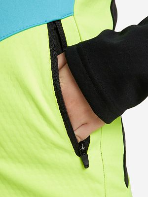 Превью Лыжная куртка Куртка лыжная FISCHER Softshell Warm Jr Бирюзовый