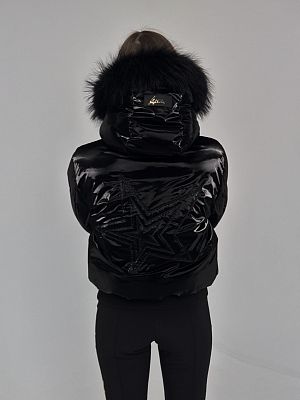 Превью Женская горнолыжная куртка Куртка горнолыжная HIGH SOCIETY Victoria Nebula Black