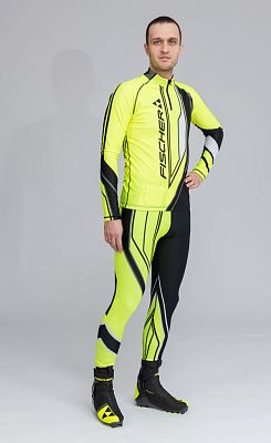 Превью  Комбинезон лыжный FISCHER Nordic Черный/Лимонный (22/23)