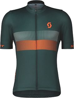 Превью Велоджерси с коротким рукавом SCOTT RC Team 10 Aruba Green/Braze Orange