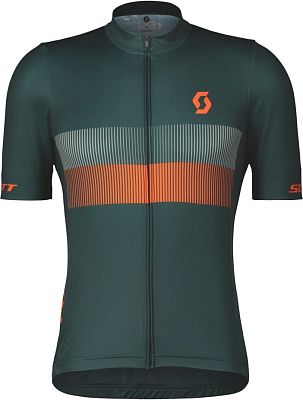 Превью Велоджерси с коротким рукавом SCOTT RC Team 10 Aruba Green/Braze Orange