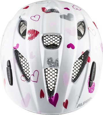 Превью Велошлем детские Шлем велосипедный ALPINA Ximo White Hearts Gloss