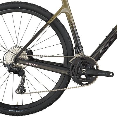 Превью Карбоновый гравийный велосипед Велосипед SCOTT Addict Gravel 40 (2026) Kaki Green/Carbon Black