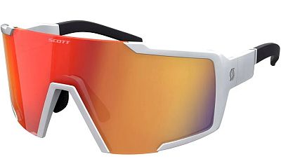 Превью Велоочки Велоочки SCOTT Shield Compact White Matt, Линзы: AMP Red Chrome (289235-0196367)