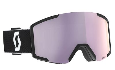 Превью  Маска горнолыжная SCOTT Shield + Extra Lens Black White/Lavender Chrome (424545-1007369)