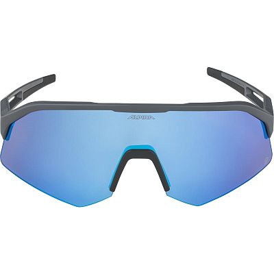Превью  Велоочки ALPINA Sonic HR Q Midnight-Grey Matt, Линзы: Blue Mirror Cat.2 (A8733522)