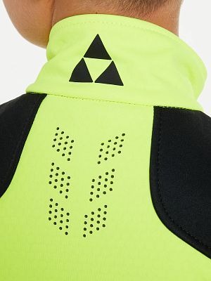Превью  Жилет лыжный FISCHER Softshell Junior Черный/Лимонный