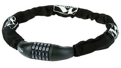 Превью  Велозамок M-WAVE 5-230316 цепной с кодовым замком 6х6х850 мм