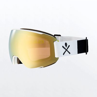Превью  Маска горнолыжная HEAD Magnify 5K WCR + Spare Lens White/Gold (390831)