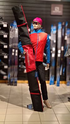 Превью  Чехол для беговых лыж NORDSKI 1 пара 170 см Black/Red (NSV131170)