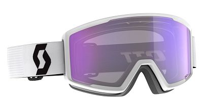 Превью Фотохромная горнолыжная маска Маска горнолыжная SCOTT Factor Pro LS Mineral White Black/Blue Chrome (283566-7884307)