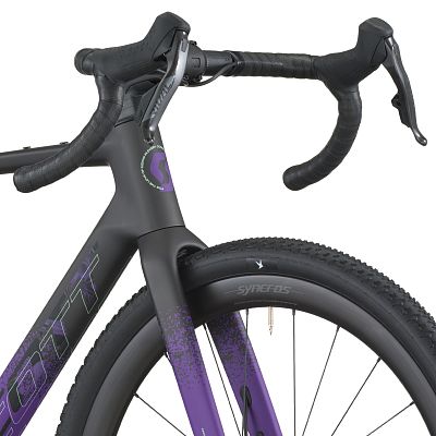 Превью Карбоновый гравийный велосипед Велосипед SCOTT Addict Gravel 20 (2026) Carbon Black/Indigo Purple
