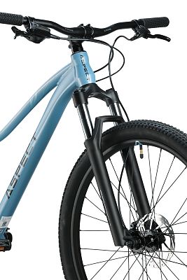 Превью Горный велосипед 27.5" Велосипед ASPECT Alma Elite 27.5 Серо-Голубой (2025)