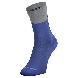 Превью Носки велосипедные SCOTT Block Stripe Crew Dream Blue/Light Grey