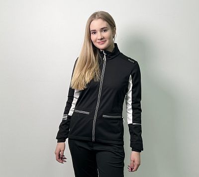 Превью Женская лыжная куртка Куртка лыжная MOAX Tokke Softshell W Чёрный