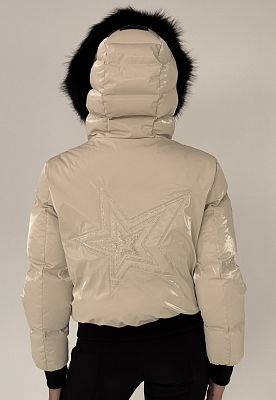 Превью Женская горнолыжная куртка Куртка горнолыжная HIGH SOCIETY Victoria Nebula Cream