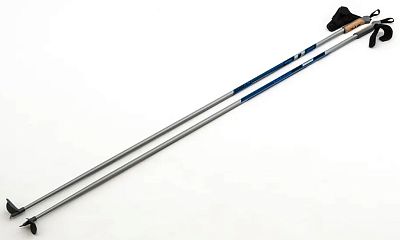 Превью Лыжные палки со скидкой Лыжные палки STC Cyber Silver/Blue (STCCUBERsilver)