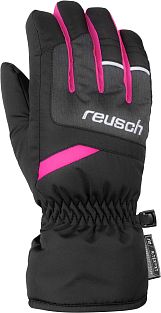Превью Горнолыжные перчатки REUSCH Bennet R-Tex XT Junior Black/Black Melange/Pink Glo