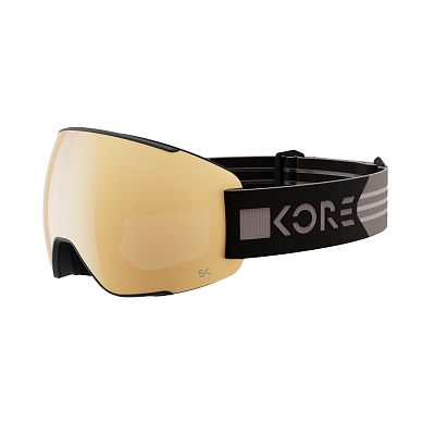 Превью Горнолыжная маска для солнечной погоды Маска горнолыжная HEAD Magnify 5K Kore + Spare Lens Black/Gold (390854)