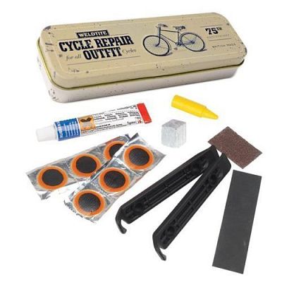 Превью  Велоаптечка WELDTITE Cycle Repair Outfit (6 заплаток, клей, 2 монтажки, шкурка, мелок)