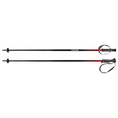 Превью Универсальные горнолыжные палки Палки горнолыжные HEAD Frontside Black/Red (381124)