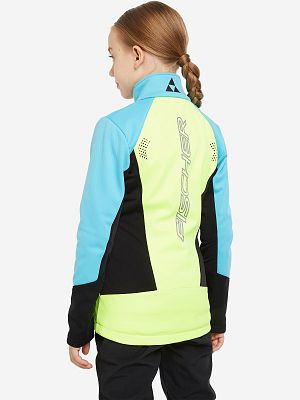 Превью Лыжная куртка Куртка лыжная FISCHER Softshell Warm Jr Бирюзовый