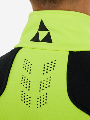 Превью Детская лыжная куртка Куртка лыжная FISCHER Softshell Warm Jr Черный/Лимонный