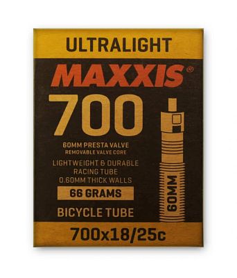 Превью  Камера велосипедная MAXXIS Ultralight 28"x33/50C Presta 60 мм