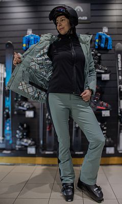 Превью Женские горнолыжные брюки Брюки горнолыжные POIVRE BLANC W24-0822-WO Lichen Green