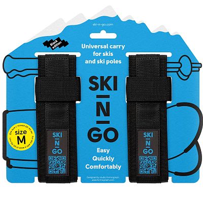 Превью  Стяжка для горных лыж и палок SKI-N-GO (Пара) Black 60-95 (643VZ-TL17_BLBL)
