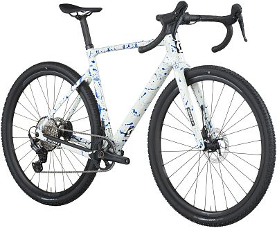 Превью Карбоновый гравийный велосипед Велосипед SCOTT Addict Gravel 30 (2026) White/Splatter Blue