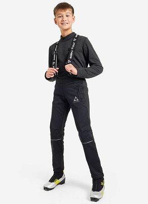 Превью  Брюки лыжные FISCHER Softshell Warm Jr Черный